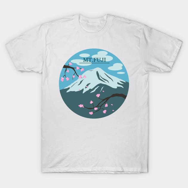 Mt. Fuji T-Shirt by SakuraDragon